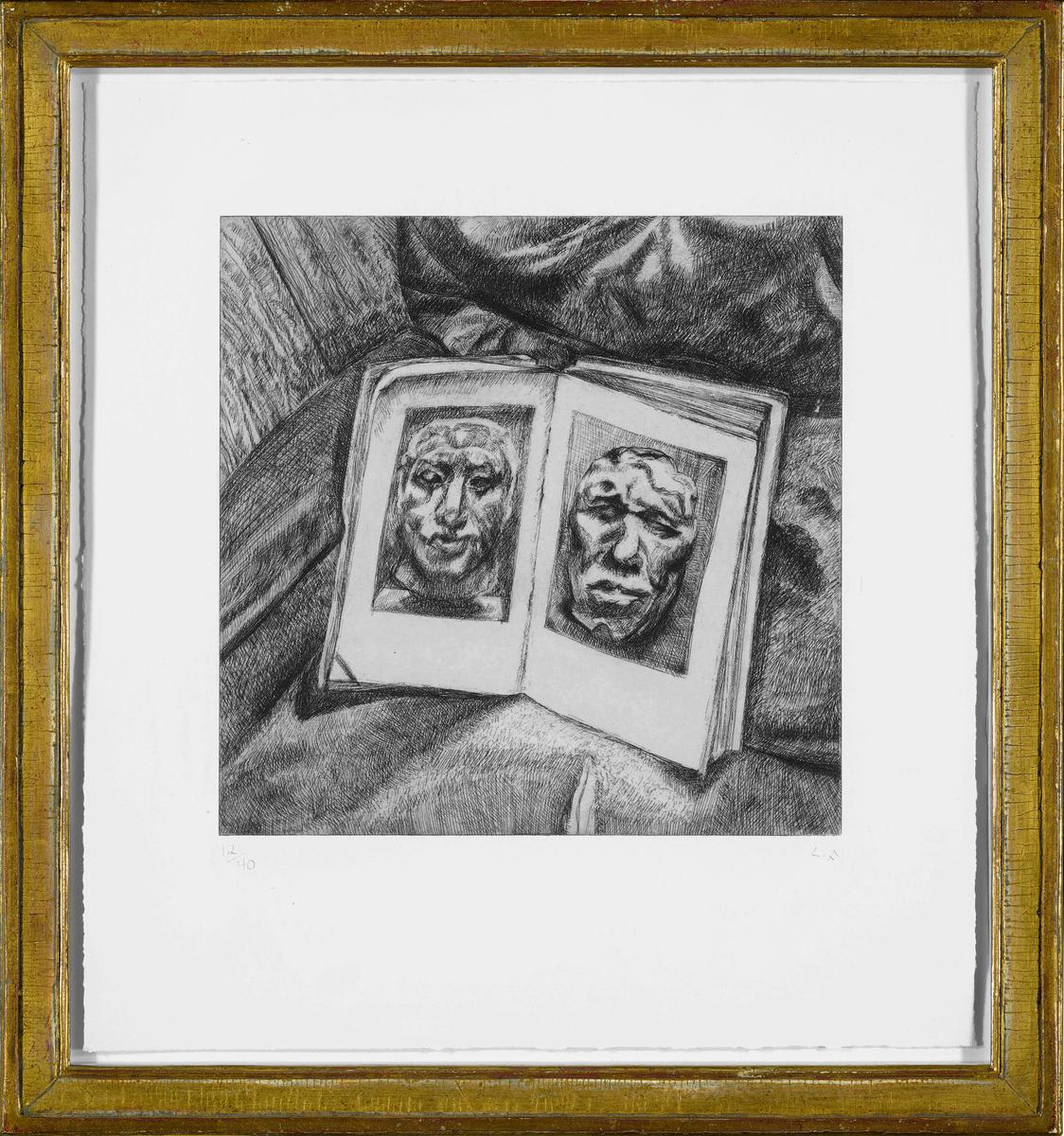 Lucian Freud The Egyptian Book original signed etching for sale