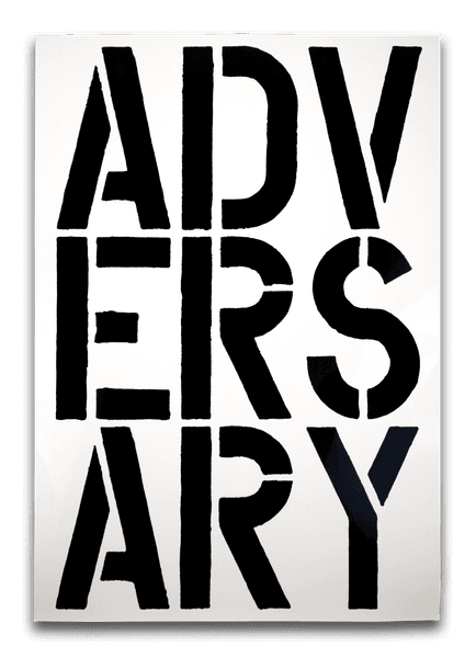 ADVERSARY (from Black Book) - Christopher Wool