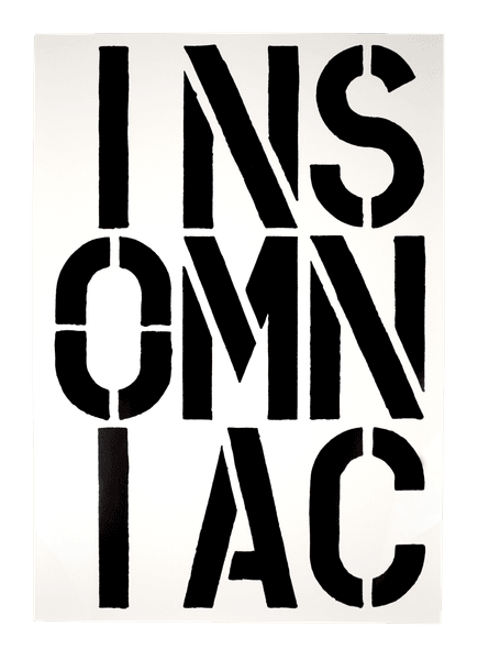INSOMNIAC (from Black Book) - Christopher Wool