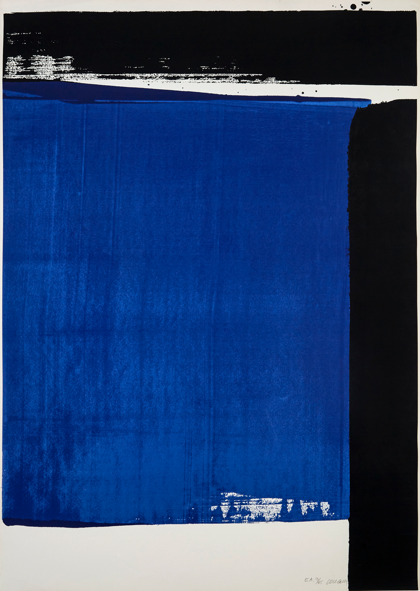 Pierre Soulages Sérigraphie 16 original colour print for sale