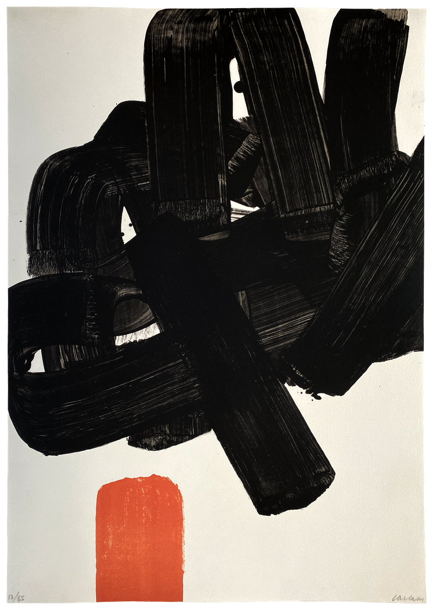 Pierre Soulages Lithographie no.24b original print in colours for sale