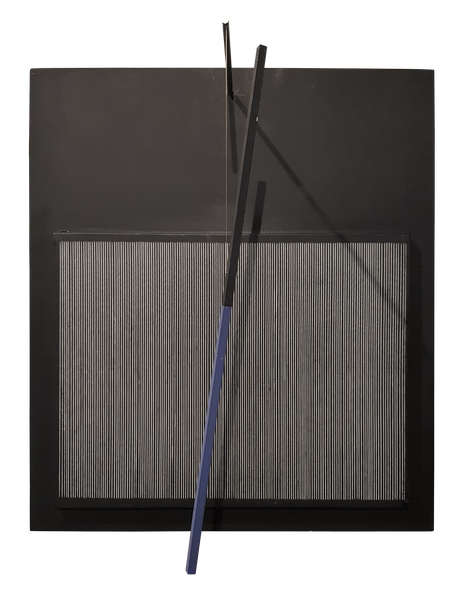 Incliné bleu et noir - Jesús Rafael Soto