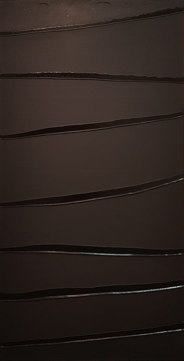 Pierre Soulages Peinture 181 x 97 cm, 7 avril 2007, original painting for sale