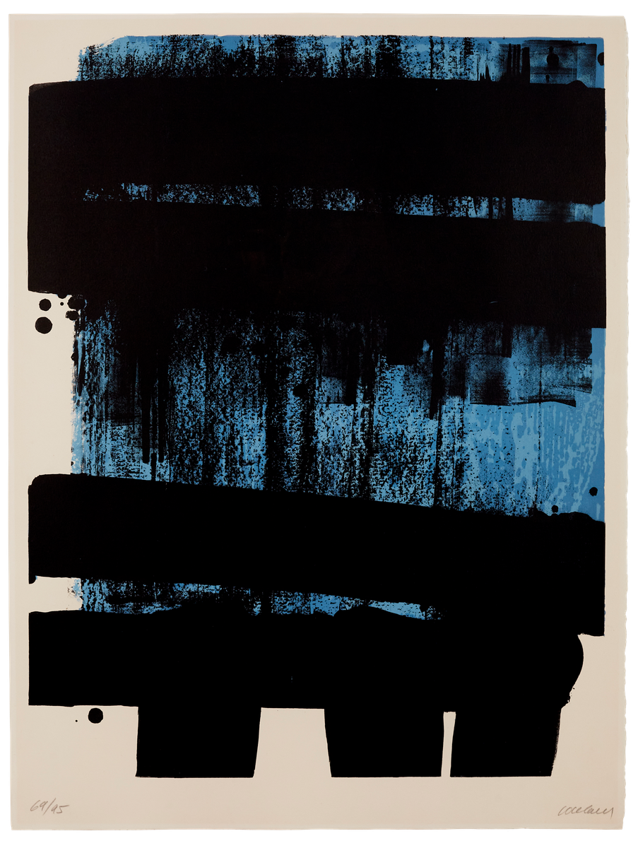 Pierre Soulages Lithographie no.36 original print in colours for sale
