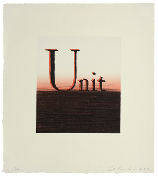 Unit - Ed Ruscha