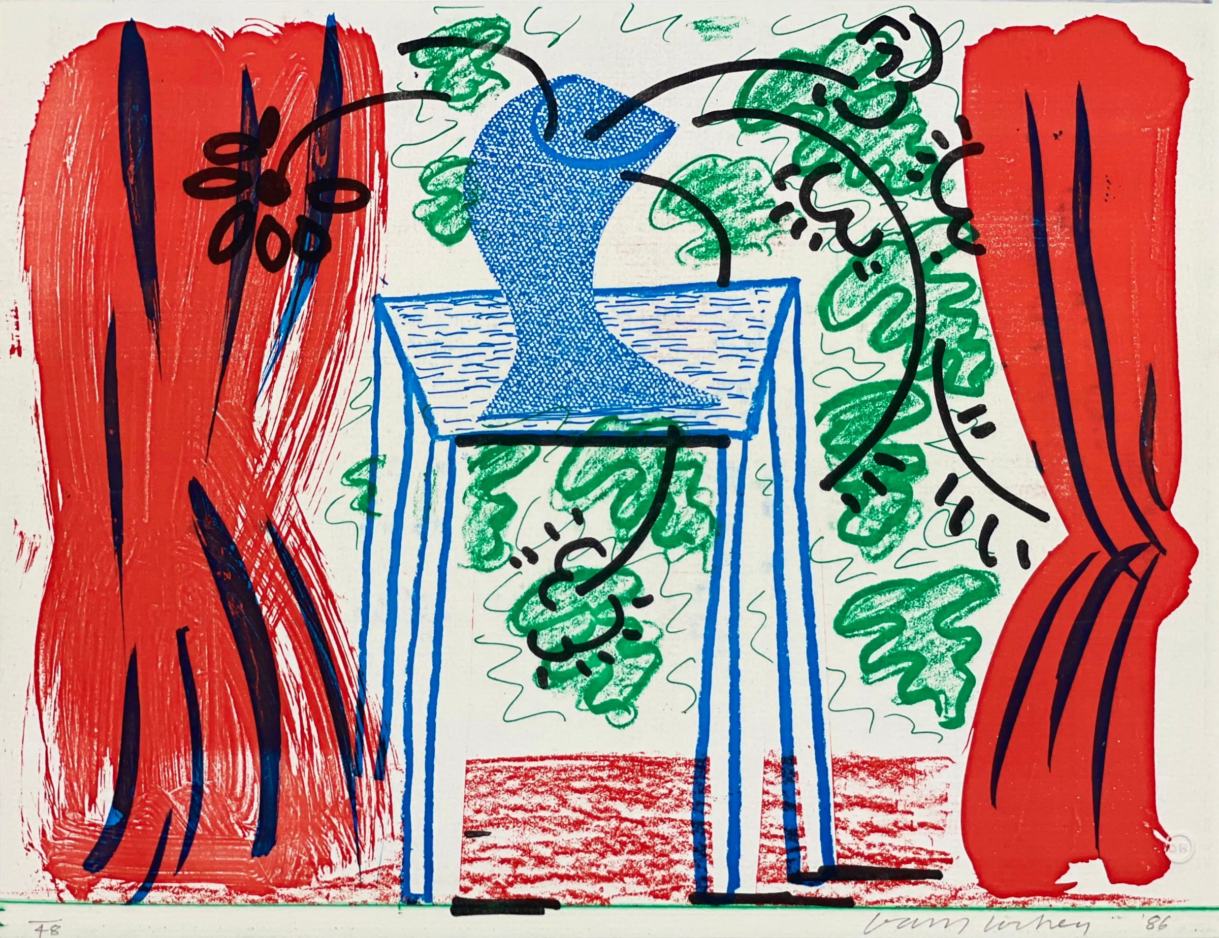 David Hockney Still Life Drawings david-hockney-still-life-drawings