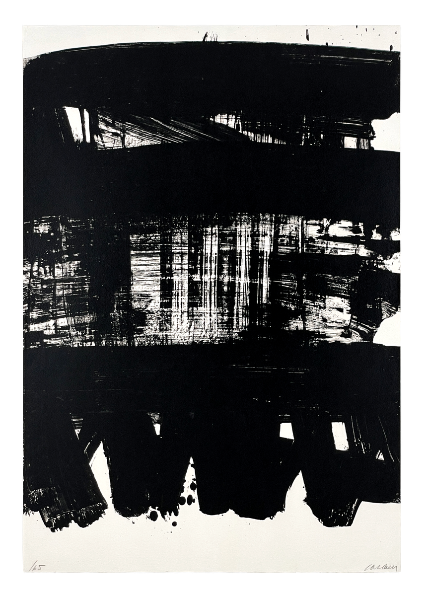 A22 34 SOULAGES Lithographie 21 unnumbered