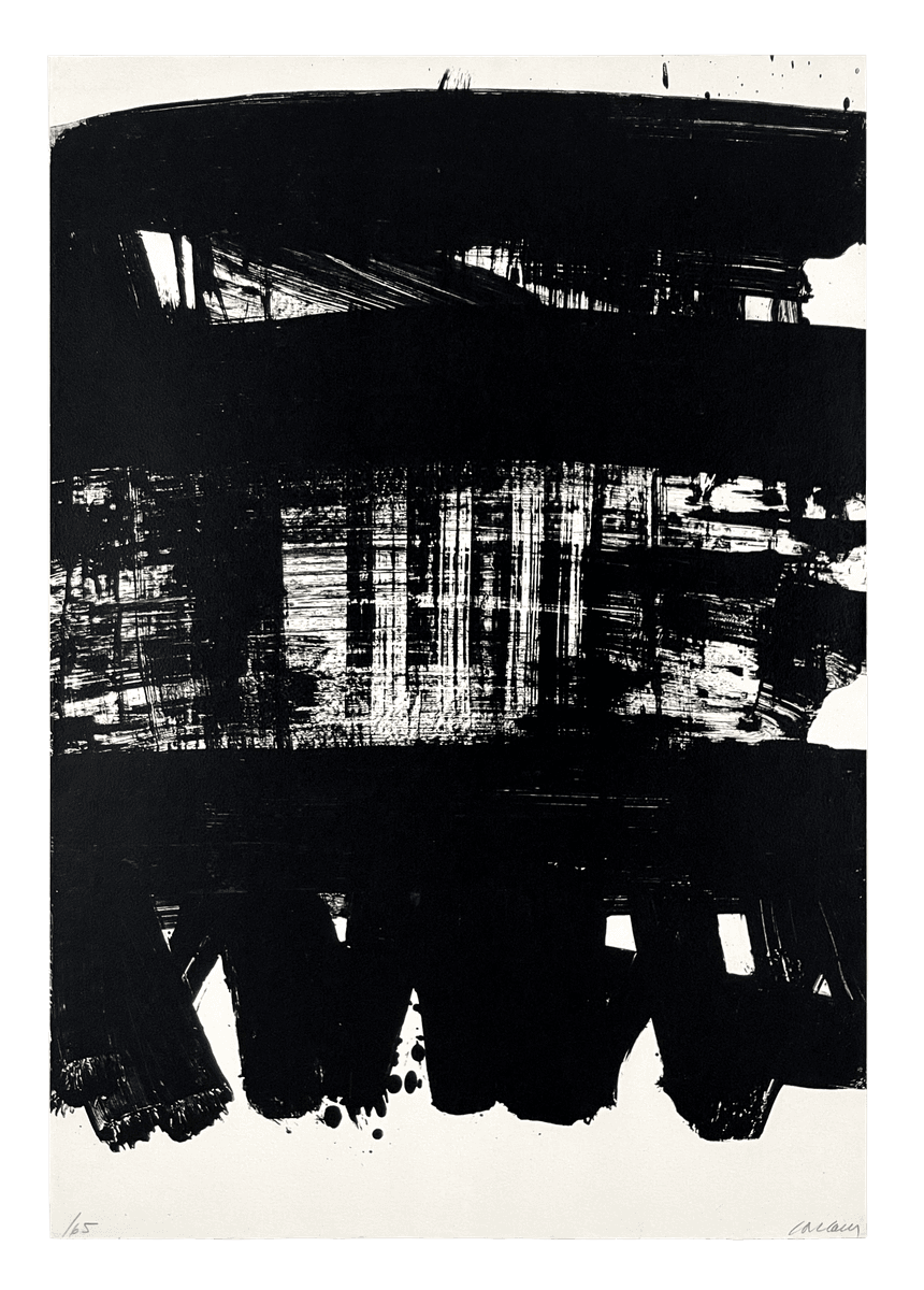 A22 34 SOULAGES Lithographie 21 unnumbered