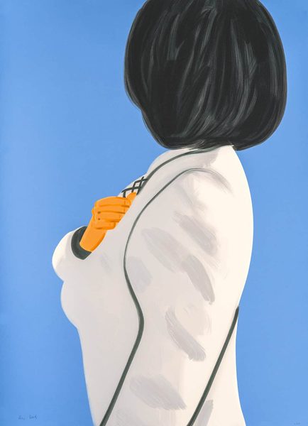 Vivien in White Coat - Alex Katz
