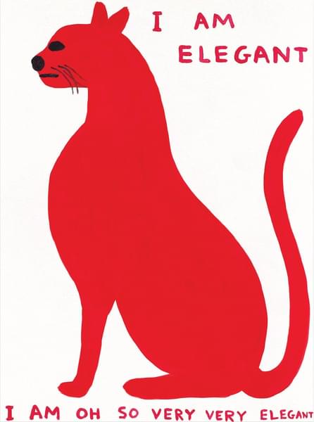 I Am Elegant I Am Oh So Very Very Elegant - David Shrigley