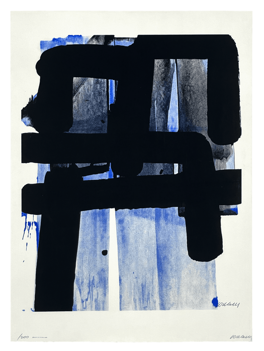 A22 62 SOULAGES Serigraphie 2 unnumbered