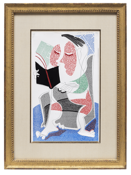 Man Reading Stendahl, July 1986 - David Hockney