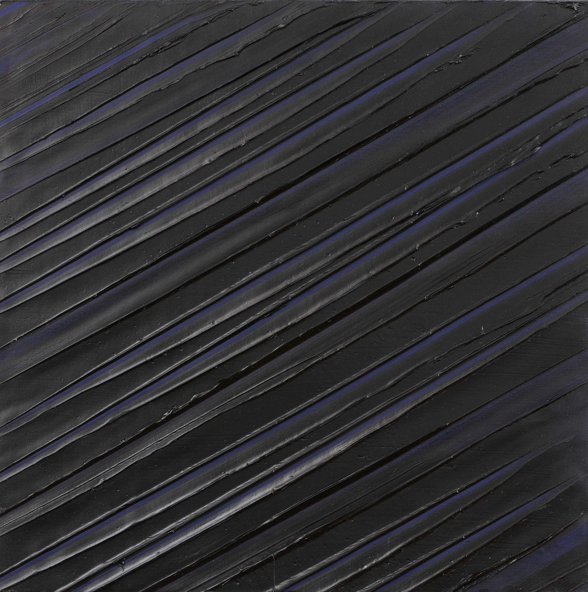 Pierre Soulages Peinture 43 x 43 cm, 8 mai 1997, original painting for sale