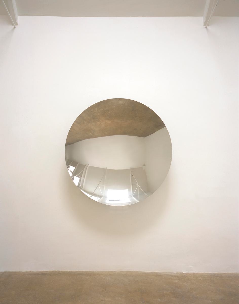 Anish Kapoor Untitled stainless steel mirror signed and dated for sale