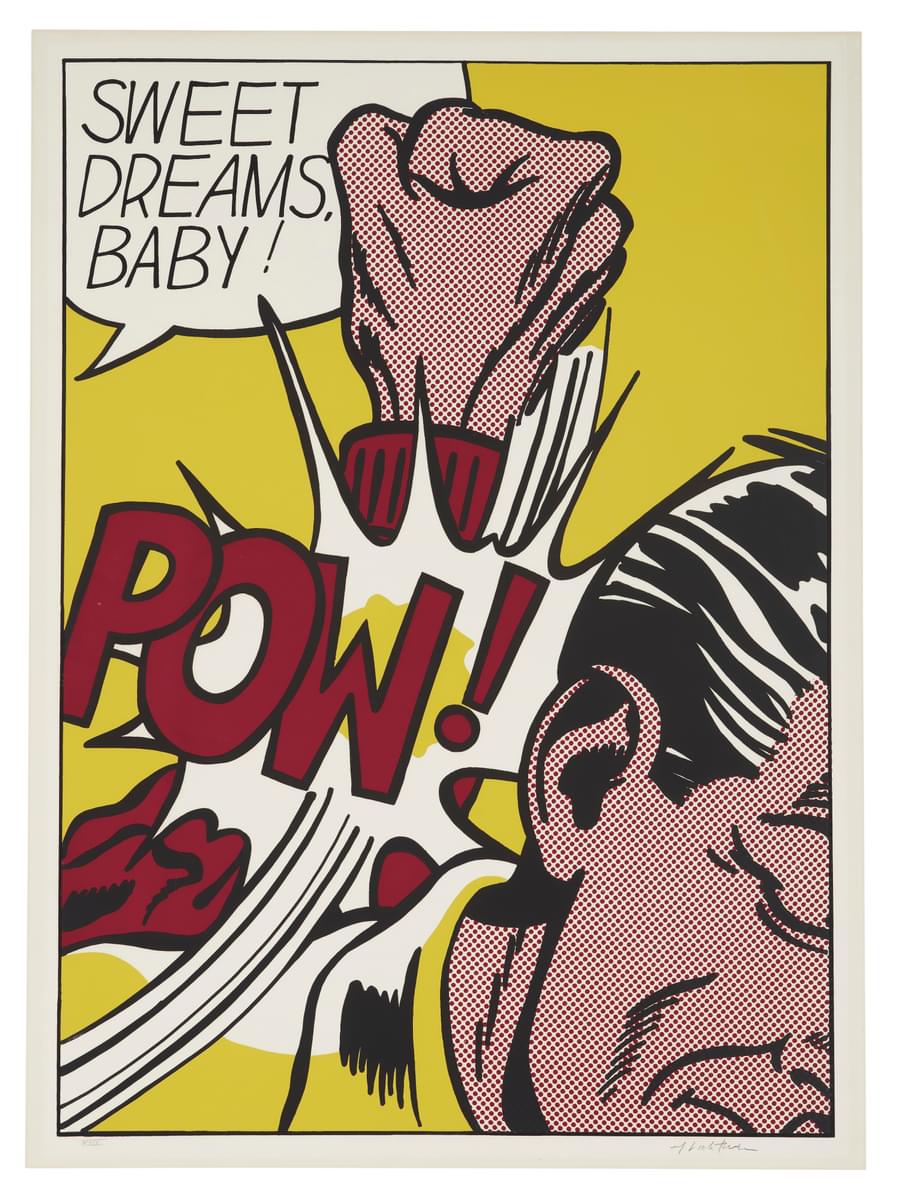 Roy Lichtenstein Sweet Dreams Baby! original screenprint in colours signed and numbered for sale