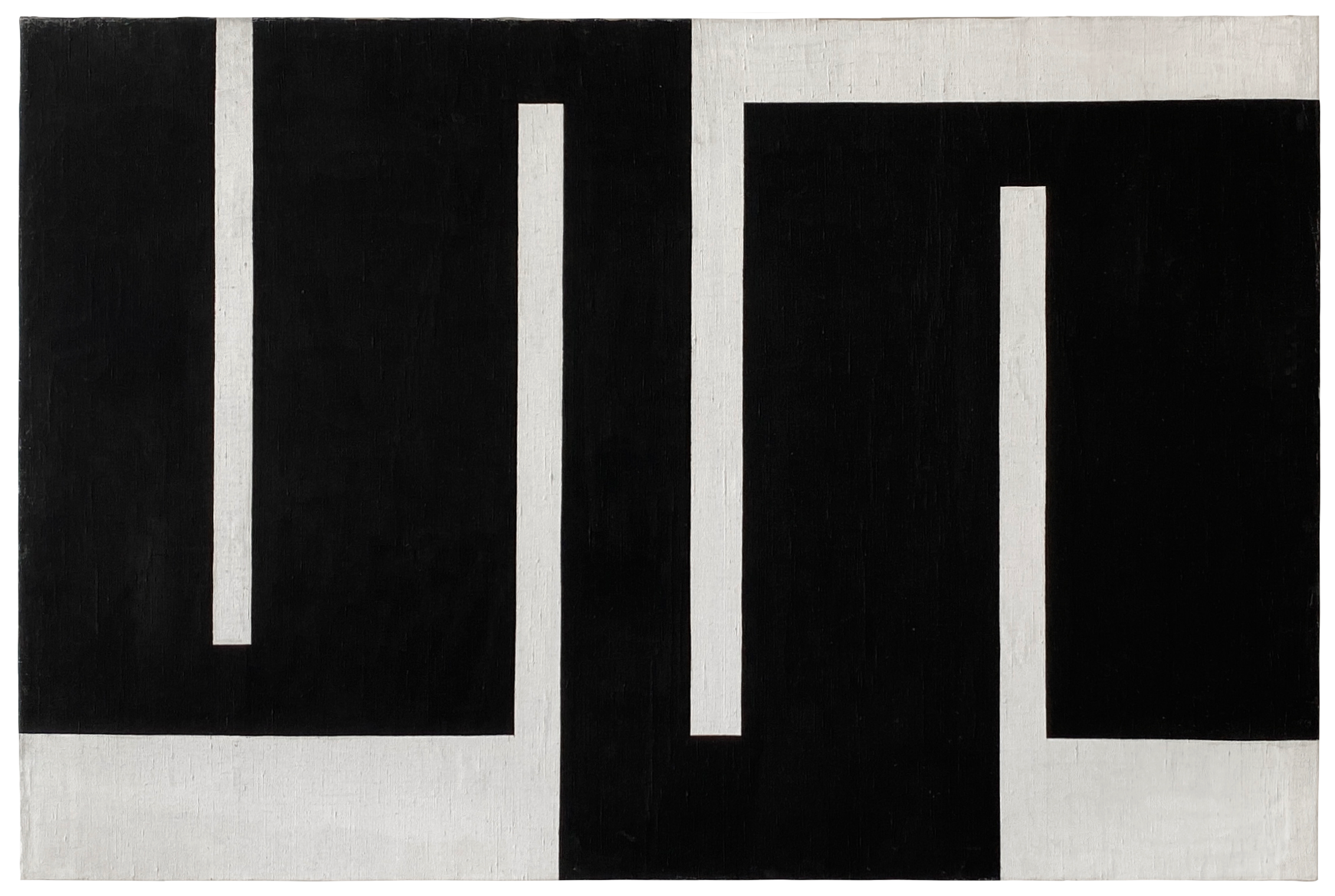 Julije Knifer Meander, Composition A oil on canvas signed on reverse for sale