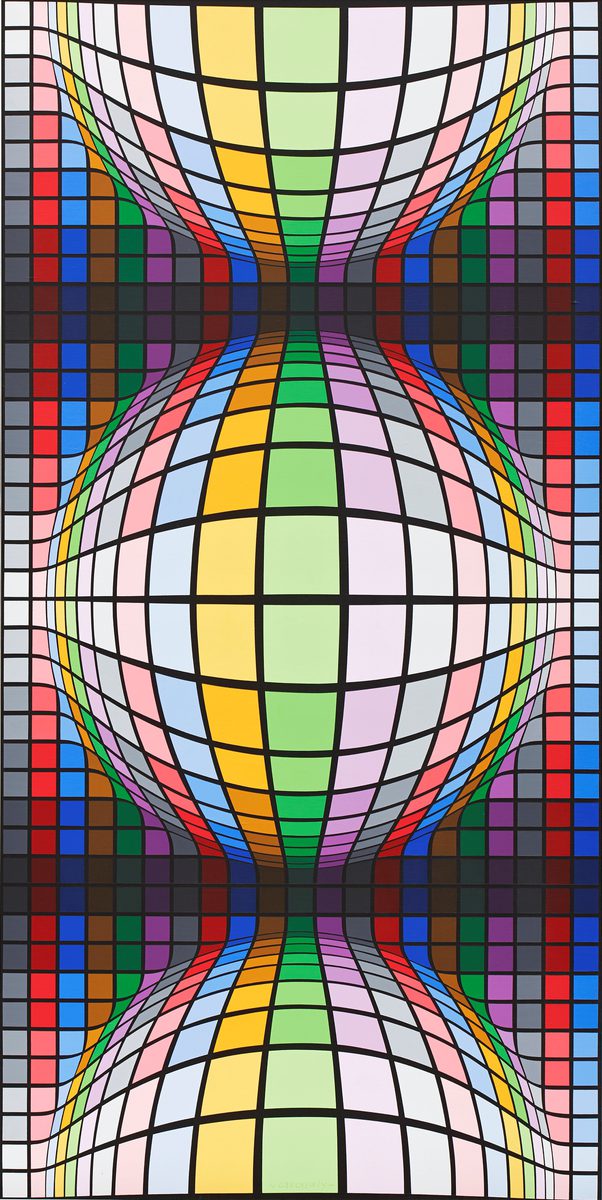 Victor VASARELY Gannat original painting for sale