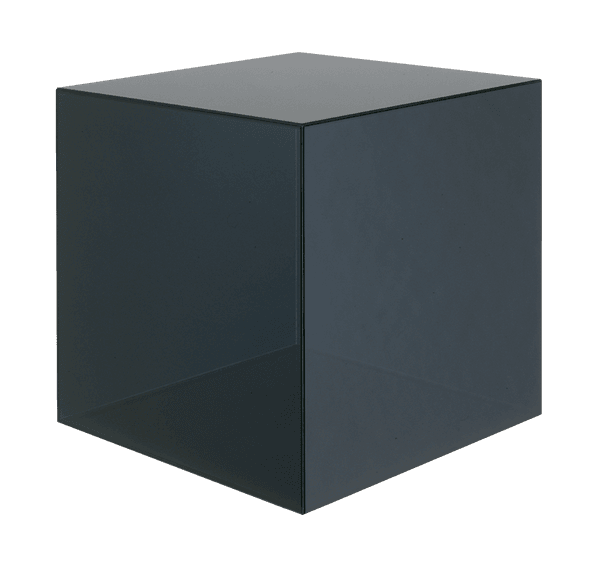 Cube #53 (Dark Grey) - Larry Bell