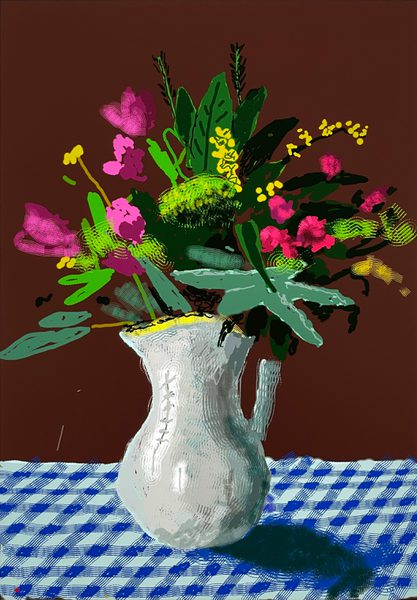 15th March 2021, Flowers in a Jug - David Hockney