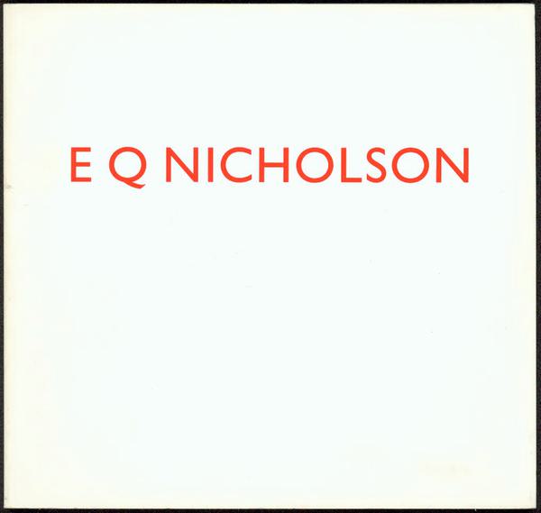 E Q Nicholson - British Art