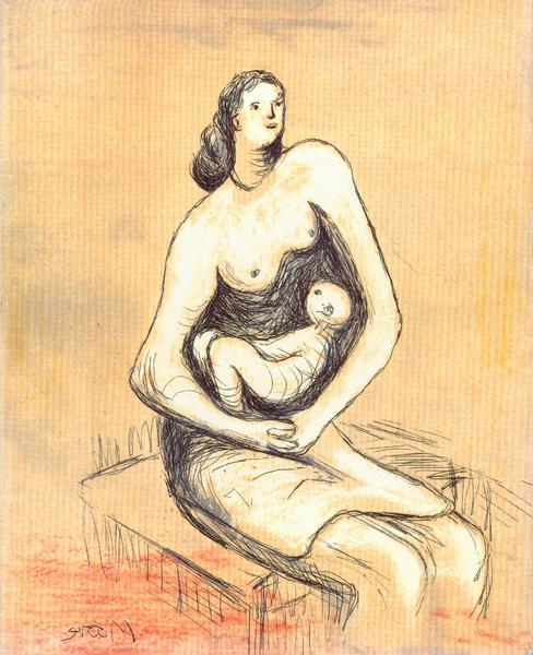 Henry Moore - Mother and Child Etchings - British Art