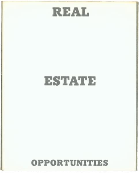 Real Estate Opportunities - Ed Ruscha