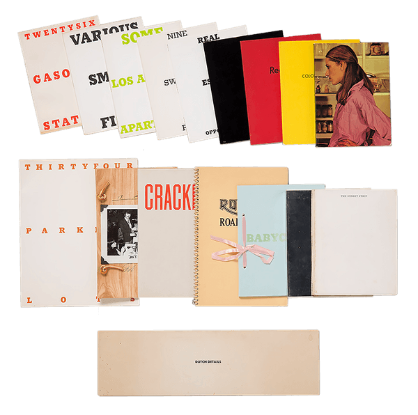 A complete & signed collection of Ed Ruscha first edition artists' books (Engberg B1-B8, B10-B17) - Ed Ruscha