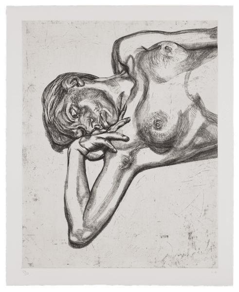 Head and Shoulders of a Girl - Lucian Freud