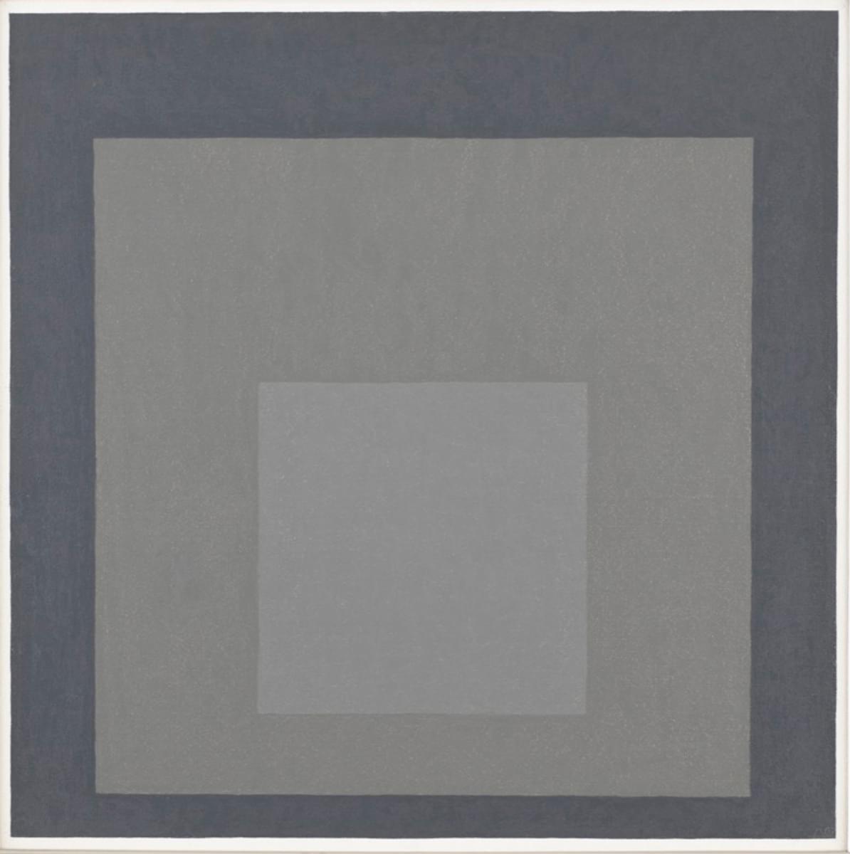 Josef Albers Study for Homage to the Square 1967 original oil painting for sale