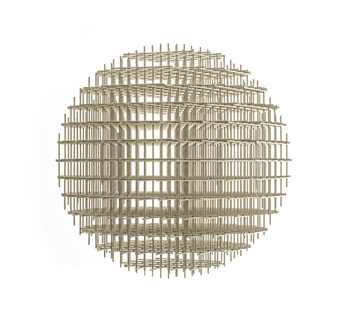 Fran ois Morellet Sphere Trame Editioned Multiple Sculpture fran-ois-morellet-sphere-trame-editioned-multiple-sculpture