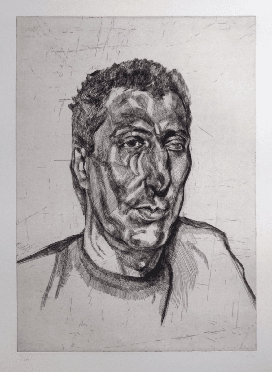 Lucian Freud Head of Ali original signed etching for sale