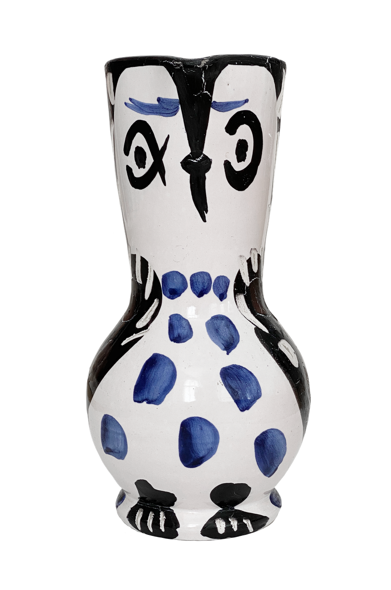 Pablo Picasso Cruchon Hibou original partially glazed ceramic pitcher for sale