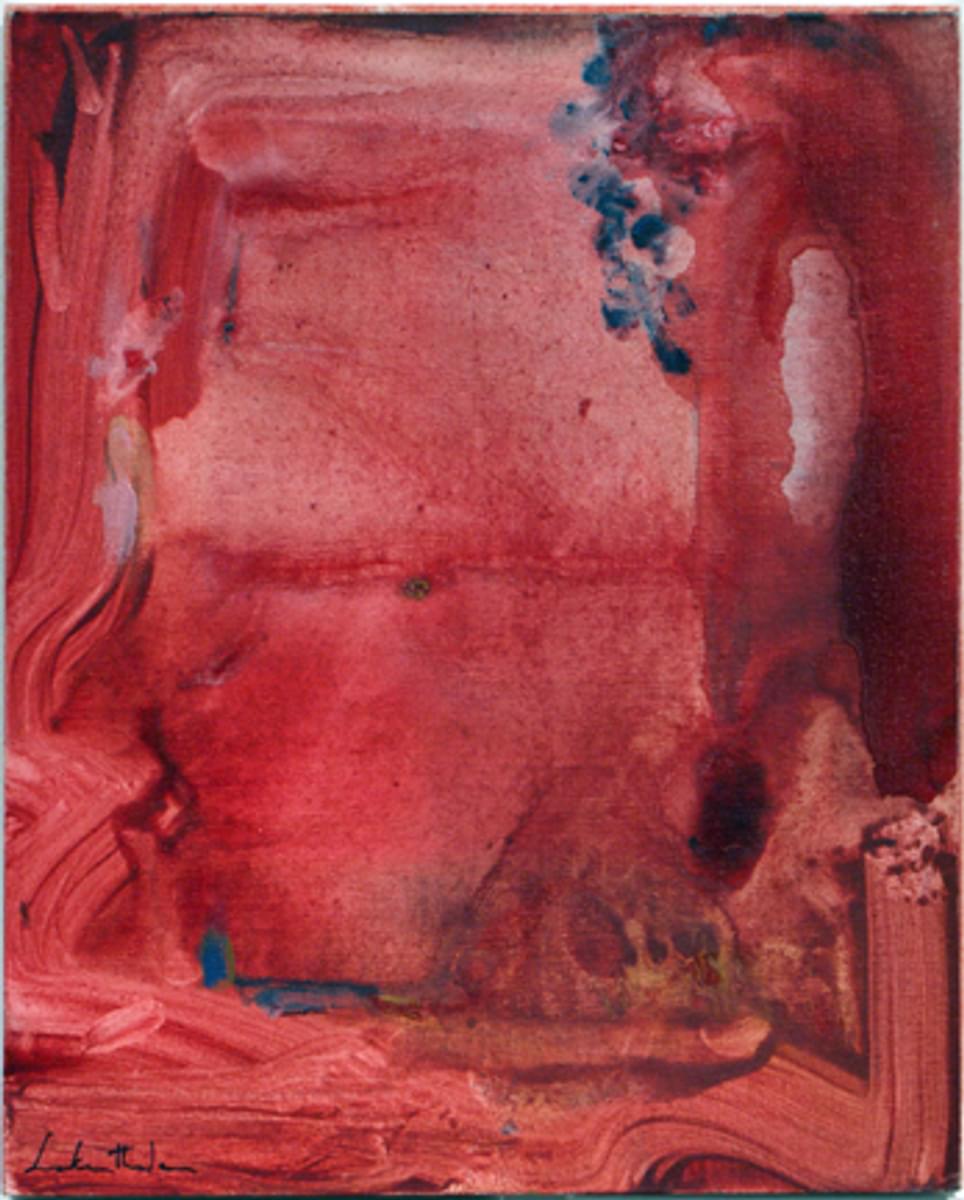 Helen Frankenthaler Untitled original acrylic on vanvas board signed and dated for sale