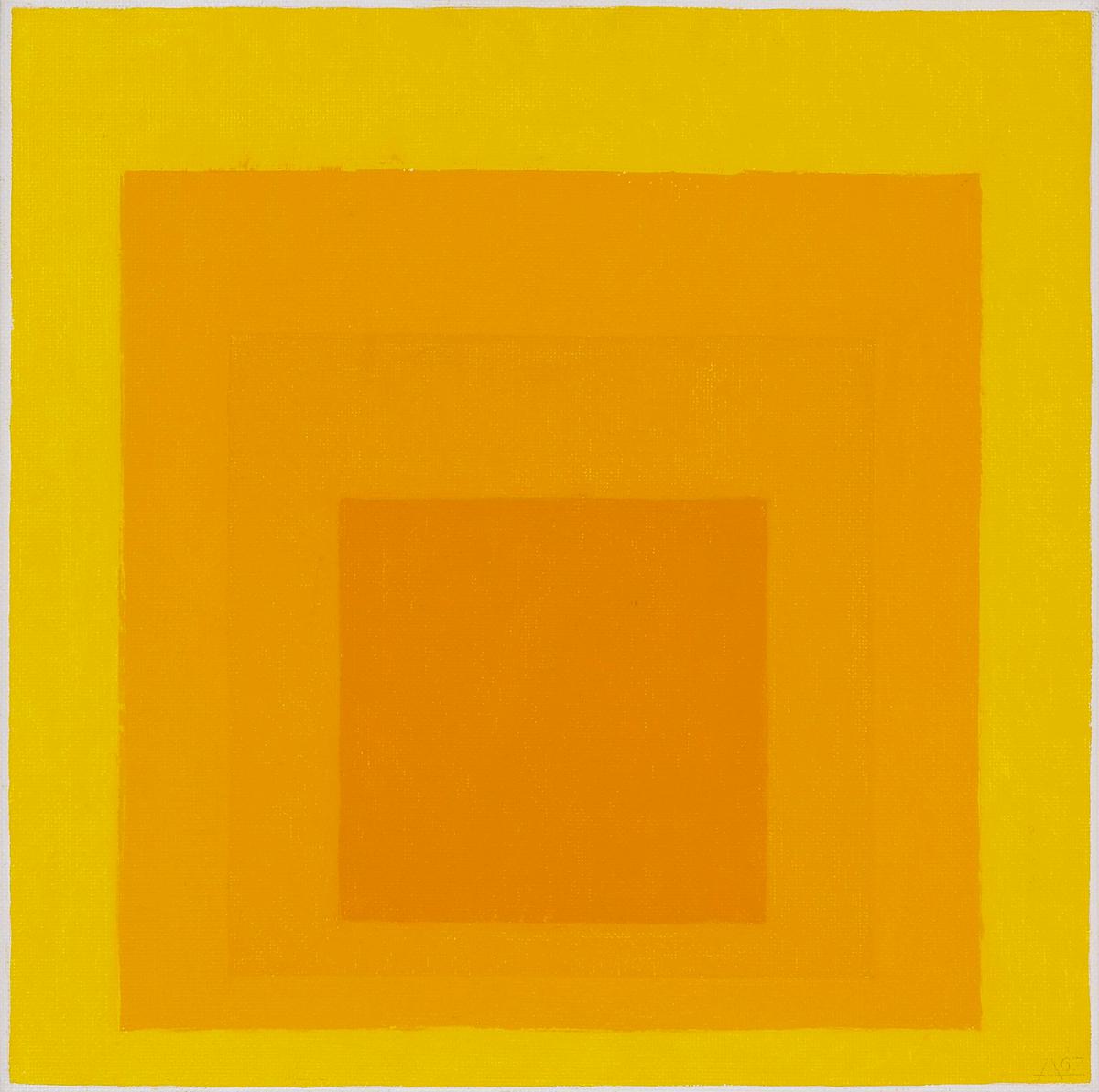 Josef Albers Homage to the Square 1967 original oil painting for sale