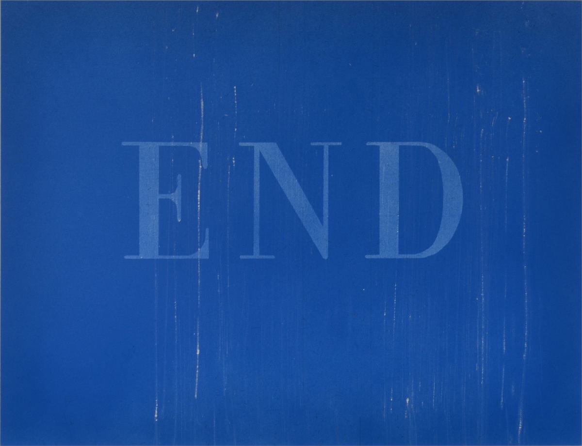 Ed Ruscha The End #37 original painting