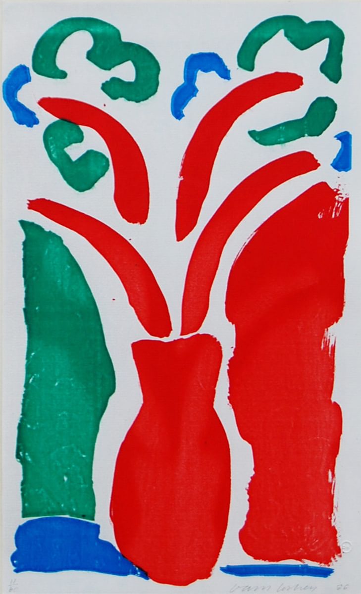 David Hockney The Red Pot, original photolithographic print for sale