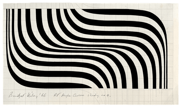Right Angle Curves Study No.4 - Bridget Riley